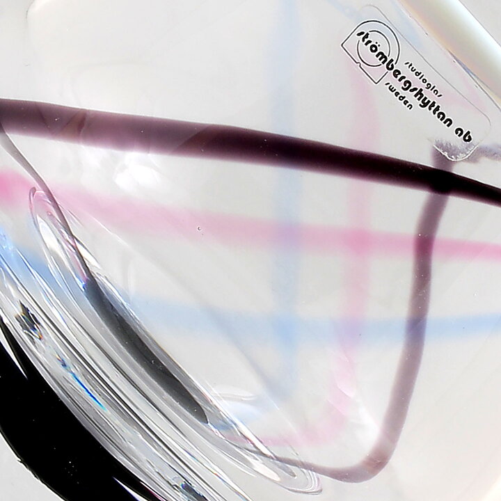 Erik Höglund (1989) Clear Bowl with Colorful Decor 12 cm (2)
