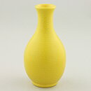 エヴァ・ジャンケ・ビョルク  ひび割れ模様が美しい黄色の花瓶 Vase 1950年代 14 cm