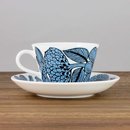 スティグ・リンドベリ Blue Asterシリーズ  コーヒーカップ＆ソーサー  2000年代 (Coffee)