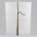 Bertil Vallien (Rainbow 1982) Stylistic Vase 17 cm (2)