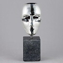 バーティル･ヴァリーン Brainsシリーズ ガラスの頭  メルクリウス  Mercurius  (15 cm)〈ディスプレイ用ストーン付〉2018年