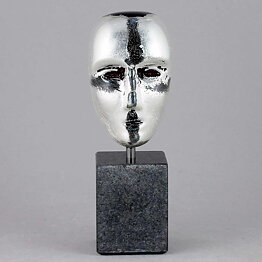 Bertil Vallien (Brains 2018) Glass Head "Mercurius" (15 cm)