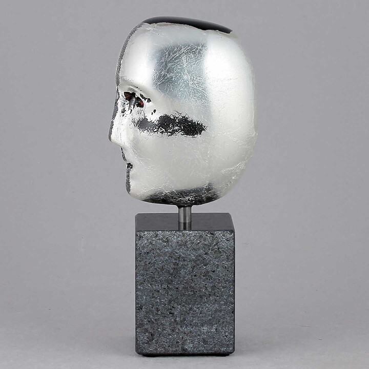 Bertil Vallien (Brains 2018) Glass Head "Mercurius" (15 cm)