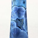 Isak Isaksson (2020) Unique Trumpet Vase with Blue Crystalline Glaze 18 cm