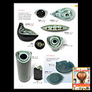 Lisa Larson (Advent 1956) Blue/Green Candleholder with Drop Form 14 cm