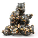 Knud Kyhn (1940s) Bear with Sung Glaze 9 cm #21432