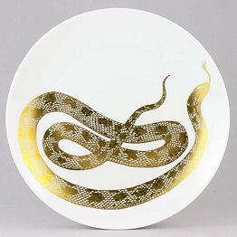 Paul Hoff (Endangered Species 1980) Smooth Snake Collectors Wall Plate 25 cm <with Box> [Sample Images]