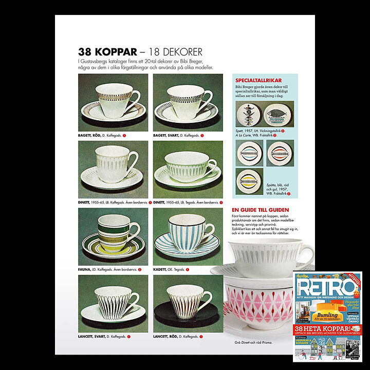 Bibi Breger (Prisma 1955) Rounded Teacup with Pink Decor 12 cm  [Sample Images]