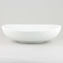 Stig Lindberg (Vinda 1950) White Bowl with Linear Relief 23 cm