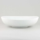 Stig Lindberg (Vinda 1950) White Bowl with Linear Relief 23 cm
