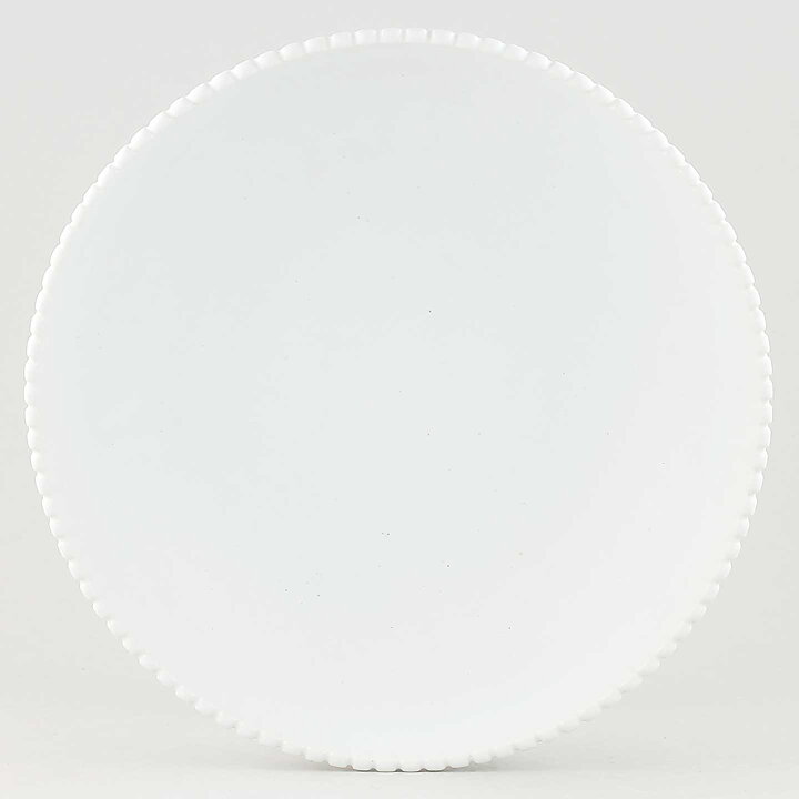 Stig Lindberg (Vinda 1950) White Bowl with Linear Relief 23 cm