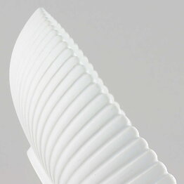 Stig Lindberg (Vinda 1950) White Bowl with Linear Relief 23 cm