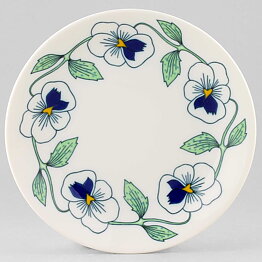 Marianne Westman and Sylvia Leuchovius (Sylvia 1976) Plate with Viola Decor 18 cm  [Sample Images]