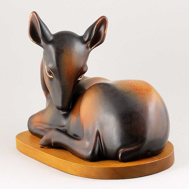 Gunnar Nylund (1950s) Brown Roe Deer 28 cm