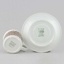 Peter Winquist (Faenza 1970) Coffee Cup with Brown Flower Pattern 10 cm  [Sample Images]