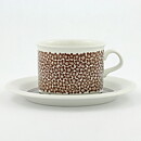 ピーター・ウィンクヴィスト  Faenzaシリーズ  ティーカップ  茶色い花模様  12cm  1970年 (II)  [サンプル画像]