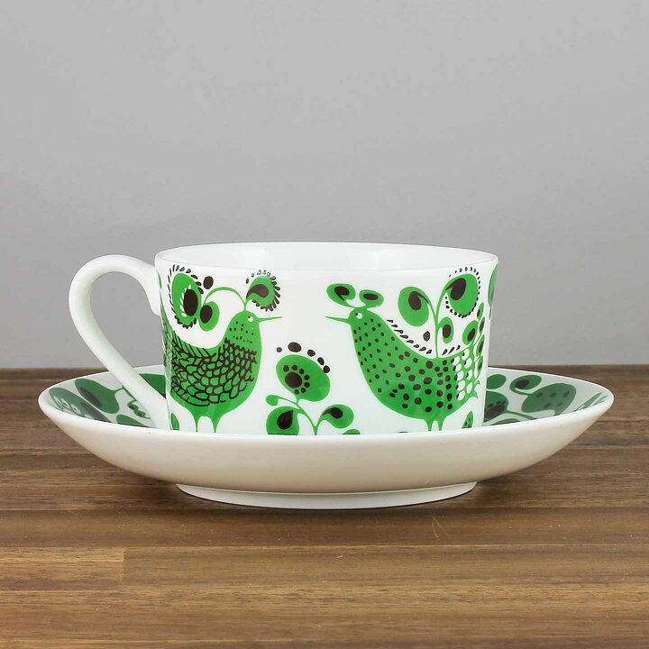 Stig Lindberg (Turtur 2000s) Terrific Teacup with Saucer