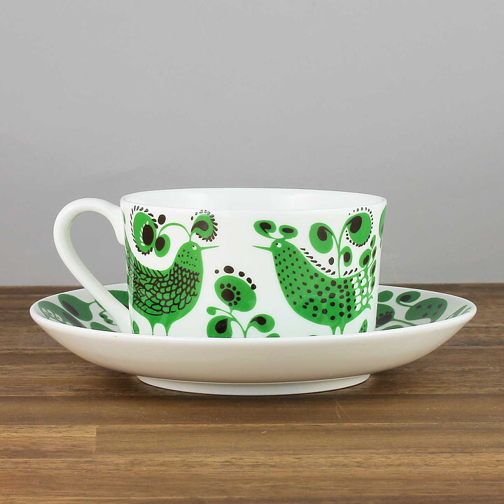 Stig Lindberg (Turtur 2000s) Terrific Teacup with Saucer