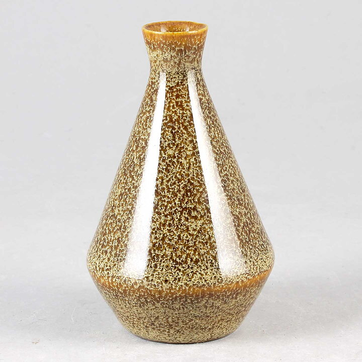 バーティル・ラングレン  黄土色の花瓶  Vase  7.5cm 1970年代   〈オリジナルボックス付き〉 