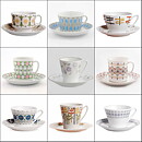 Brita Mellander-Jungermann (Louise 1960s) Coffee Cup with Joyous Decor 8 cm  [Sample Images]