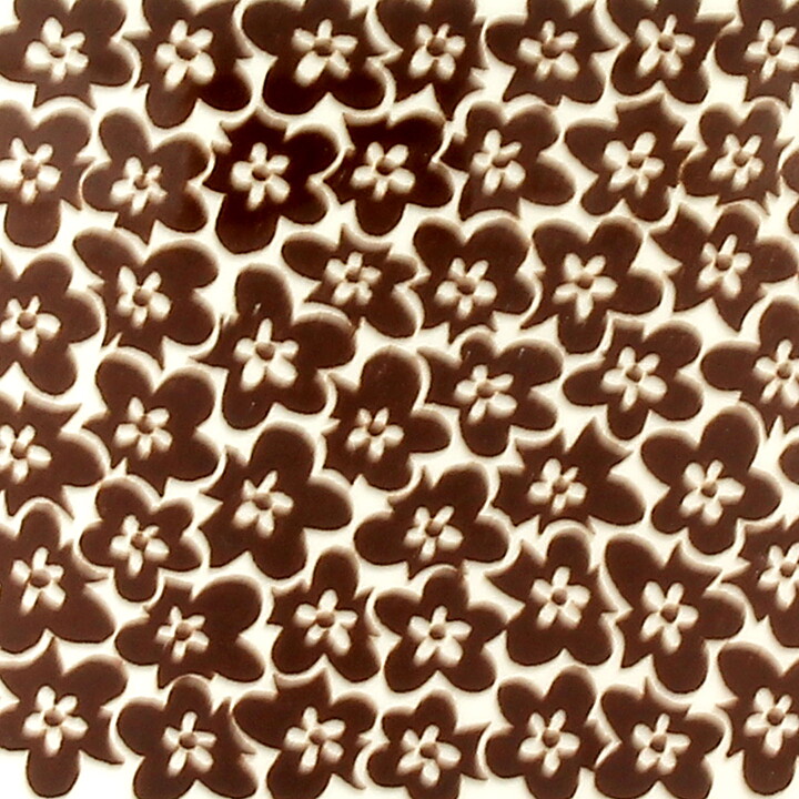 ピーター・ウィンクヴィスト  Faenzaシリーズ  丸いボウル  茶色の花模様  15cm  1970年 (2)
