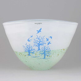 Kjell Engman (October 1980s) Bowl with Serene Landscape Motif 21 cm