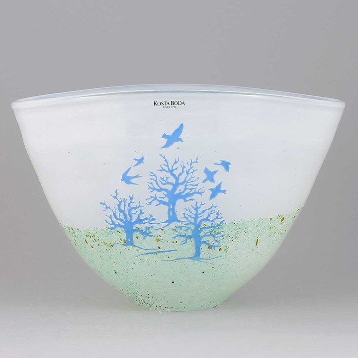 Kjell Engman (October 1980s) Bowl with Serene Landscape Motif 21 cm