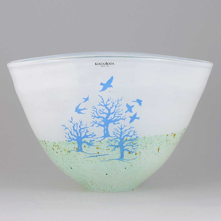Kjell Engman (October 1980s) Bowl with Serene Landscape Motif 21 cm