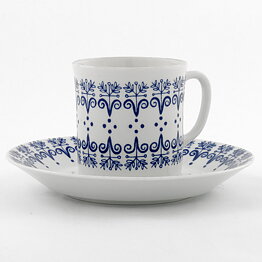 Sven Erik Skawonius (Palma 1965) Coffee Cup with Blue Decor 8 cm  [Sample Images]