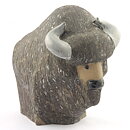 Göran Andersson (1963) Brown Swelling Bison 30/24 cm