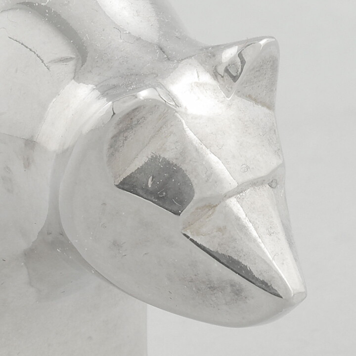 Gunnar Cyrén (Silver Zoo 1982) Brown Bear with Modern Form 6,5 cm