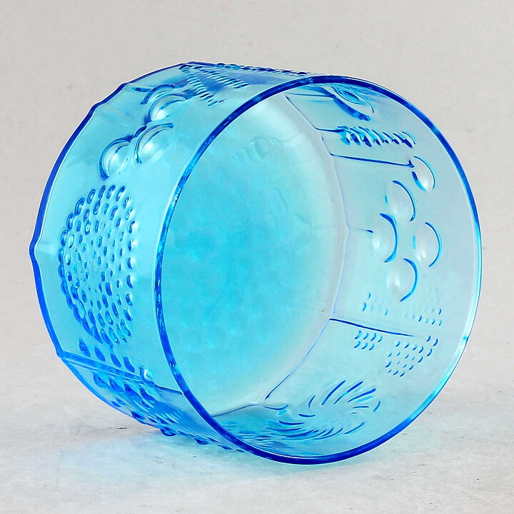 Oiva Toikka (Flora 1966) Turquoise Bowl with Plant Motif 8 cm  [Sample Images]