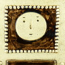 Sylvia Leuchovius (1969) Modernistic Man Studio Wall Plaque 40 cm