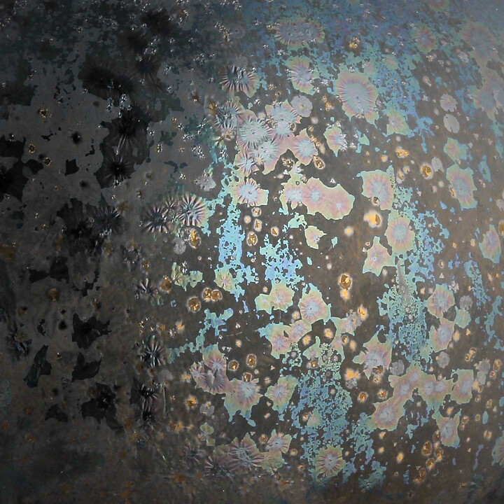 Isak Isaksson (2015) Unique Vase with Black and Brown Crystalline Glaze 12,5 cm