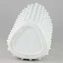 Gunnar Nylund (1951) White Triangular Vase with Rivets (20 cm)