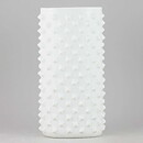 Gunnar Nylund (1951) White Triangular Vase with Rivets (20 cm)