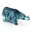 Paul Hoff (WWF 1984) Blue Glass Rhino 17/9 cm (with Certificate)  [Sample Images]