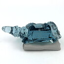 Paul Hoff (WWF 1984) Blue Glass Rhino 17/9 cm (with Certificate)  [Sample Images]