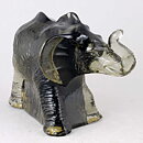 Paul Hoff (WWF 1981) Gray Glass Elephant 17/9 cm (with Certificate)  [Sample Images]