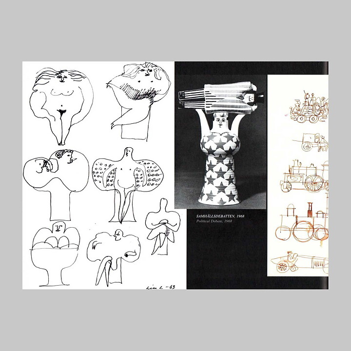リサラーソン 2014年出版  本  "Lisa Larson, Ceramic Designer"