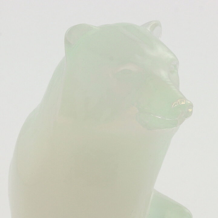 Paul Hoff (WWF 1980) White Glass Arctic Fox 12 cm (with Certificate)  [Sample Images]