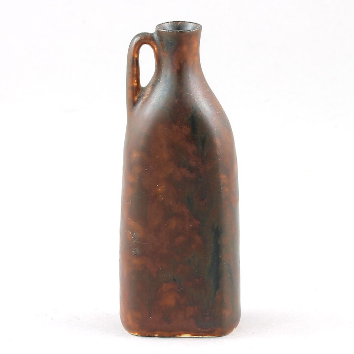 Carl-Harry Stålhane (1950s) Dark Brown Miniature Vase 7,5 cm (#3)