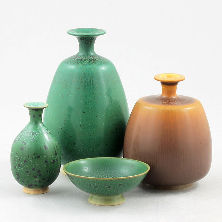 ケル・ボリンダー  一点もの！ 美しい山吹色の花瓶 Vase（7cm)  2001年