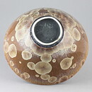 Isak Isaksson (2000s) Unique Bowl with Brown Crystalline Glaze 18 cm