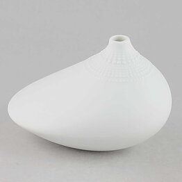 Tapio Wirkkala (1970) White Pollo Vase 12/8 cm