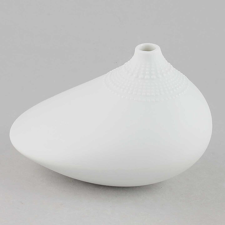 Tapio Wirkkala (1970) White Pollo Vase 12/8 cm