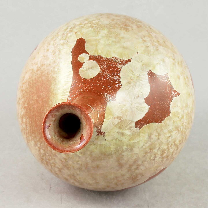 イサク・イサクソン　一点もの！　赤茶色の花瓶  2020年  (17cm)