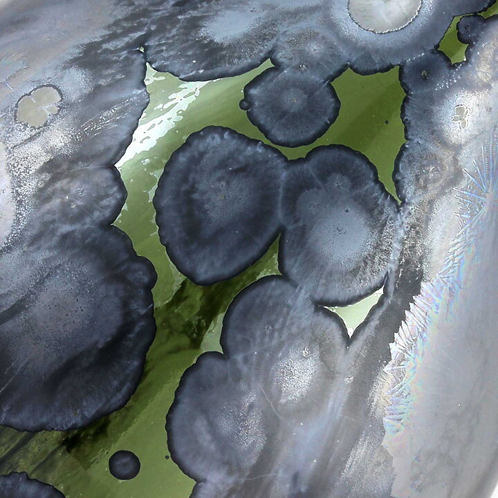 Isak Isaksson (2019) Unique Vase with Black Crystalline Glaze 16 cm