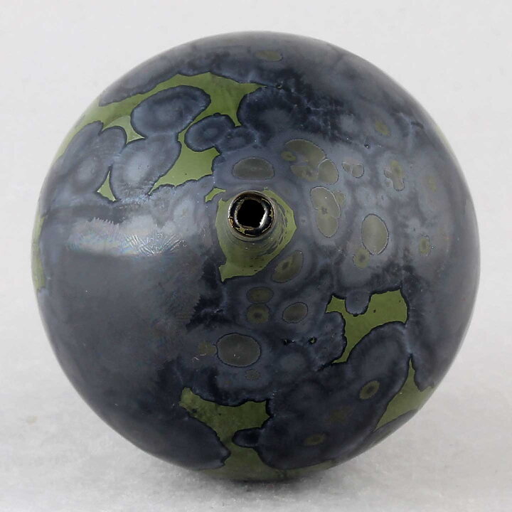 Isak Isaksson (2019) Unique Vase with Black Crystalline Glaze 16 cm