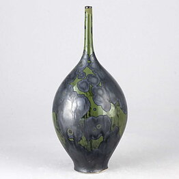 Isak Isaksson (2019) Unique Vase with Black Crystalline Glaze 16 cm
